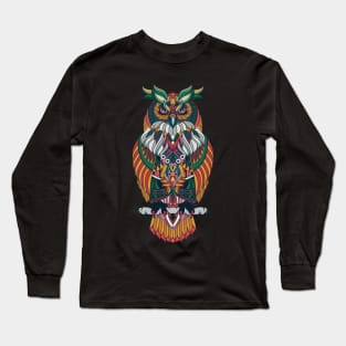 Wisdom Of The Owl King Long Sleeve T-Shirt